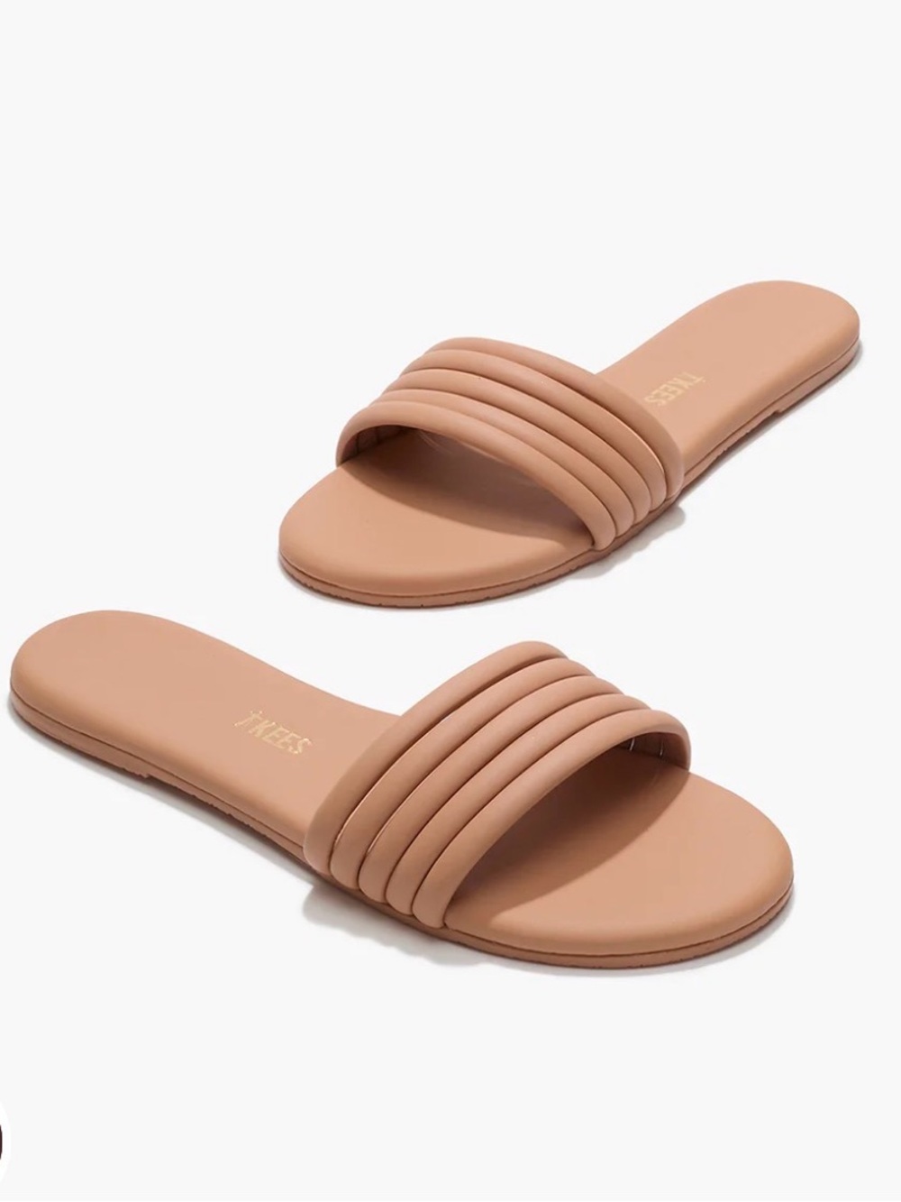 NWOT - TKEES nude Serena slide sandal